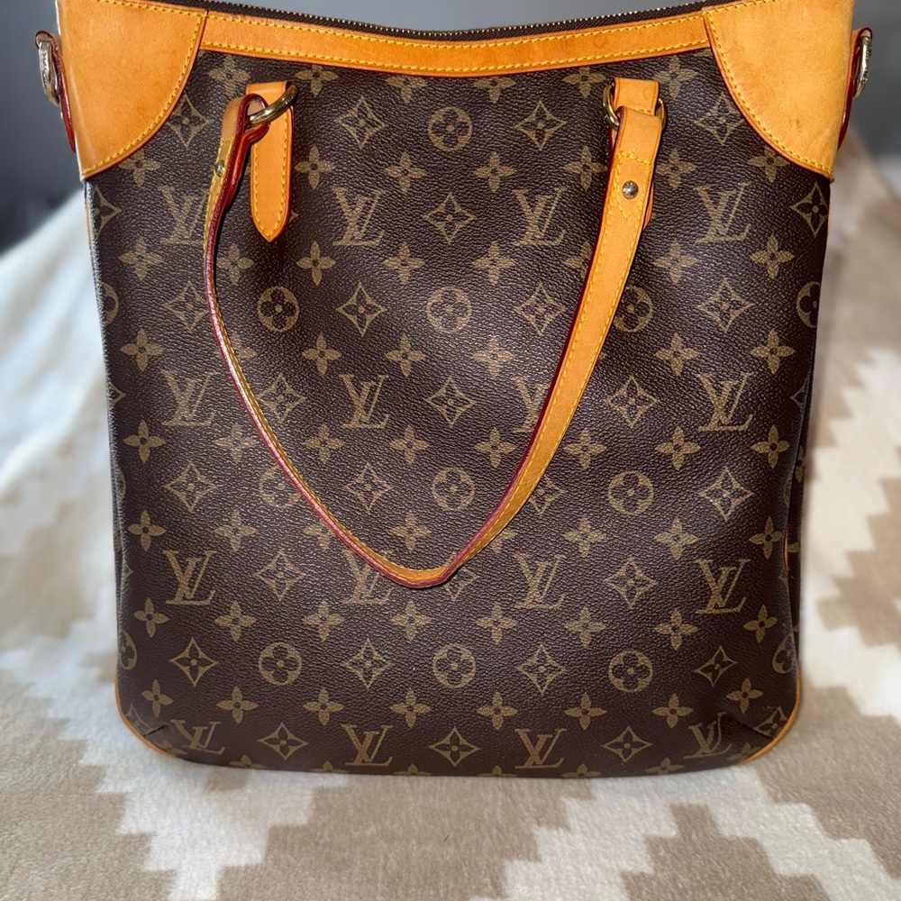 Louis Vuitton Brown and Tan Monogram Shoulder Bag